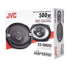 Usado, Alto-falantes de áudio automotivo coaxial 3 vias JVC CS-DR693 500 watts 6X9" 6" X 9" novo par comprar usado  Enviando para Brazil