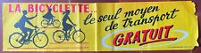 Affiche bicyclette seul d'occasion  Paris XVIII