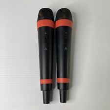 2x Genuine Red Wireless Singstar Microphone (PS2/PS3 Compatible) *FOR PARTS*, used for sale  Shipping to South Africa