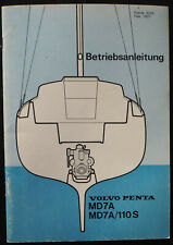 VOLVO PENTA MD7A/110S BOOTS SILNIK WYSOKOPRĘŻNY INSTRUKCJA OBSŁUGI WŁAŚCICIELA Niemiecki, używany na sprzedaż  PL
