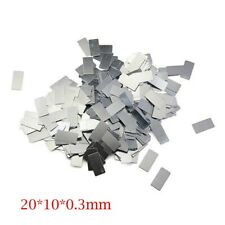 100PCS Placa de Folha de Ferro Galvanizado Metal Zinco Chapeado 20*10*0.3mm faça você mesmo artesanato comprar usado  Enviando para Brazil