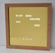 Wortuhr uhr buchstabenzeit gebraucht kaufen  Burgwedel