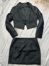 Mini-saia BCBG Maxazria 2 peças terno moderno crop blazer comprar usado  Enviando para Brazil