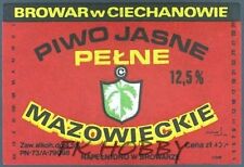 Używany, Poland Brewery Ciechanów Mazowieckie Beer Label Bieretikett Cerveza ci45.1 na sprzedaż  PL