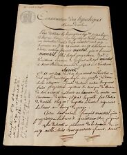 1828 old manuscript for sale  Kansas City