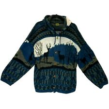 Chaqueta suéter con capucha vintage TEJIDOS RUMINAHUI para hombre L segunda mano  Embacar hacia Argentina