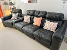 black corner sofa, can remove sits very easily in seconds to make it smaller for sale  MAIDENHEAD