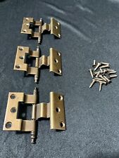 Grandfather Clock Parts- Door Hinges With 18 Original Screws.( Set Of 3 ) for sale  Shipping to Canada