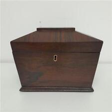 vintage wooden tea caddy for sale  RENFREW