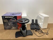 Nintendo 64 V3FX Racing Wheel com N64 caixa original vibração interagir pedal analógico, usado comprar usado  Enviando para Brazil