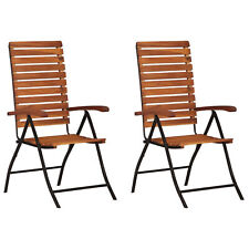 Usado, Cadeiras reclináveis de madeira maciça Gecheer 2 peças A8B1 comprar usado  Enviando para Brazil
