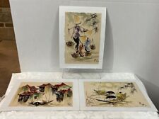 Set asian watercolor for sale  Grand Haven