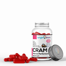 Bright Brain Cram | Award Winning Nootropic Supplement For Cramming, studying + for sale  Shipping to South Africa