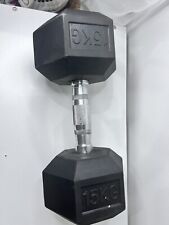 15 kg Pair Rubber Hex dumbbells (pair) for sale  Shipping to South Africa