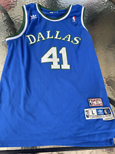 Camiseta Dirk Nowitzki #41 Dallas Mavericks Adidas Hardwood Classics Grande comprar usado  Enviando para Brazil