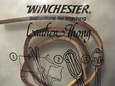 Winchester leather thong for sale  Shelburne