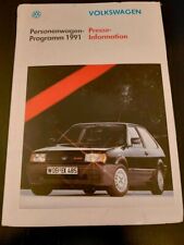 Volkswagen pressemappe 1991 gebraucht kaufen  Niederkassel