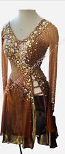 jz Handmade Women Samba Ballroom Swing Salsa Rumba Latin Dance Dress RHYTHM for sale  Shipping to South Africa