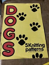 Dogs knitting pattern for sale  ABERDARE