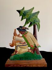 Zakopane 1955 Polônia madeira esculpida à mão arte folclórica pintada figura de músico árvore 6” comprar usado  Enviando para Brazil