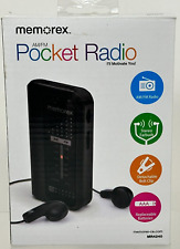 Rádio portátil de bolso Memorex MR4240; AM/FM com fones de ouvido comprar usado  Enviando para Brazil