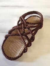 Sandálias masculinas de corda tamanho 11 marrom vegana comprar usado  Enviando para Brazil