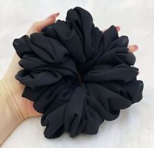 Black plain chiffon for sale  SOUTHALL