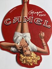 Camel Cigarettes Soda Or Beer Coaster  Pin Up Blonde Girl Ginger 2004 for sale  Shipping to South Africa