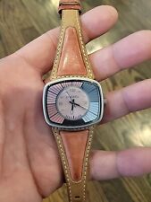 Used, VTG Used Womens Diesel Two Tone Leather Band Watch. Works Fine! for sale  Shipping to South Africa