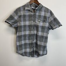 Structure Mens Short Sleeve Button Down Shirt Blue Size Medium Slim Fit for sale  Shipping to South Africa