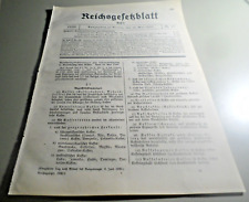 Reichsgesetzblatt 1930 lebensm gebraucht kaufen  Deutschland