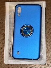 Capa suporte telefone anel metal silicone azul Samsung Galaxy A10/M10.  B914 comprar usado  Enviando para Brazil