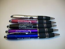 5 Lot Misprint Ink Pens with Soft Tip Stylus for Touch Screen, Thick Barrel for sale  Shipping to South Africa