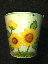 Sunflower galvanized bucket for sale  Canton