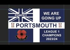 Bandeira de Pompeu Portsmouth 5 pés por 3 pés - Play Up Pompeu Bandeira Grande Bandeira dos Campeões comprar usado  Enviando para Brazil
