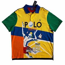 Camisa polo Ralph Lauren malha XXL praia vôlei bola gráfica nova com etiquetas comprar usado  Enviando para Brazil