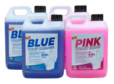Pink Blue Chemical Toilet Bowl Waste Cleaner Fluid Rinse Caravan Motorhome 4x5L for sale  BRIERLEY HILL