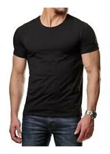 Occasion, T-shirt homme 100% coton manches courte couleur noir d'occasion  France