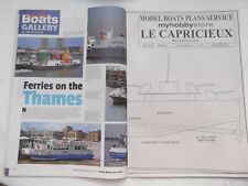 Model Boats plans of Le Capricieux semi scale destroyer & orig. mag. Jun '16 for sale  BURRY PORT