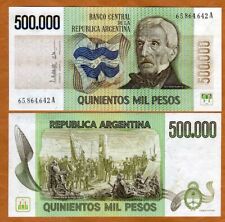 Argentina, 500000 (500.000) pesos ND (1981), P-309, serie A unc, usado segunda mano  Embacar hacia Argentina
