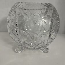 crystal bowl etched lead for sale  Paramus
