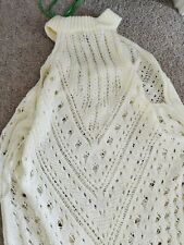 Cream crochet knit for sale  SOLIHULL