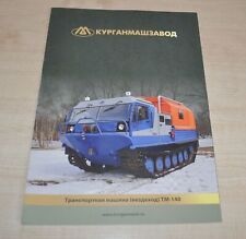 Kurganmash TM-140 Tracked Truck Snow & swamp-going vehicle Brochure Russian for sale  Shipping to South Africa