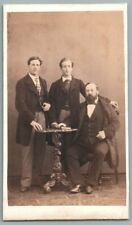 CDV 1860 Trio Belge, Père et ses Enfants posent pour Géruzet Bruxelles Noblesse comprar usado  Enviando para Brazil