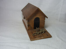 Usado, Casa de cachorro com composição caixa de carimbo de cachorro madeira antiga alemã #H comprar usado  Enviando para Brazil