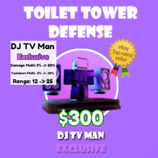 DJ TV Man (Booster Unit) | Toilet Tower Defense TTD Roblox | Fast Delivery for sale  Shipping to South Africa