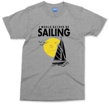 Usado, Camiseta Would Rather Be Sailing Turismo Férias Veleiro Aventura Masculina Top comprar usado  Enviando para Brazil