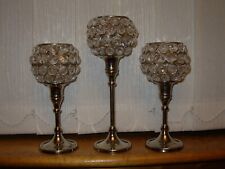 Three crystal candle for sale  DUNDEE