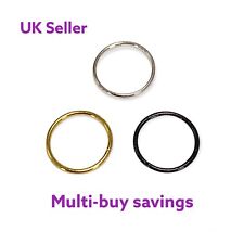 Small Thin 925 Sterling Silver Nose Hoop Helix Lip Septum Tragus Ring 8mm 10mm for sale  Shipping to South Africa