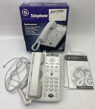 Antigo 1994 GE Telefone Alto-falante Branco 2-9315 com Aparelho Com Fio - TESTADO comprar usado  Enviando para Brazil